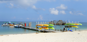 Marine activities at Araha Beach, Chatan Town